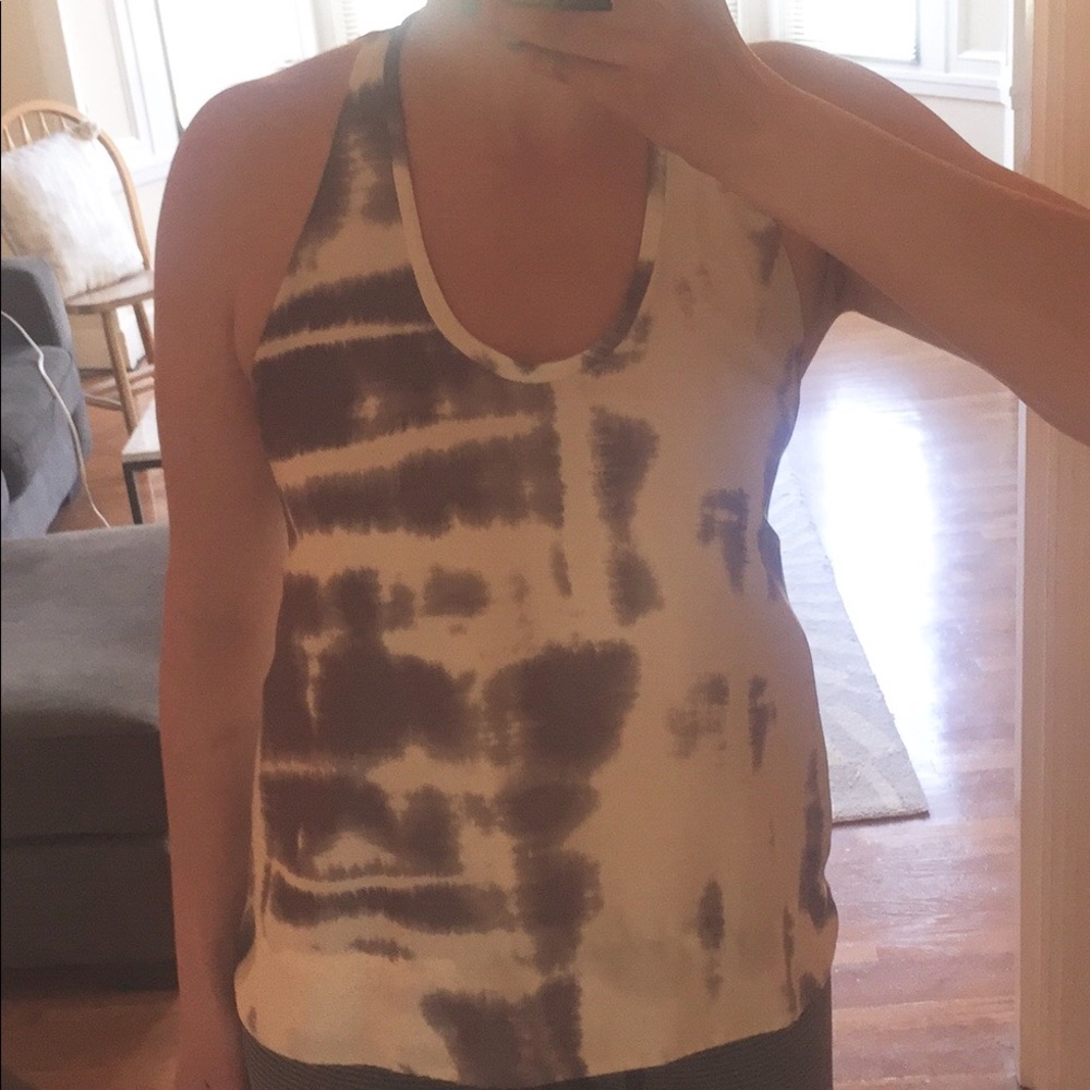 BCBG silky top with low back